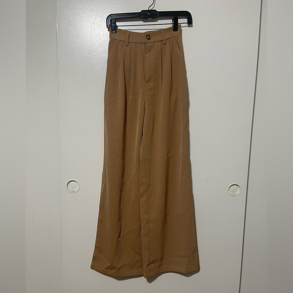 New Aaron and Amber light brown pants size XS - Picture 2 of 6